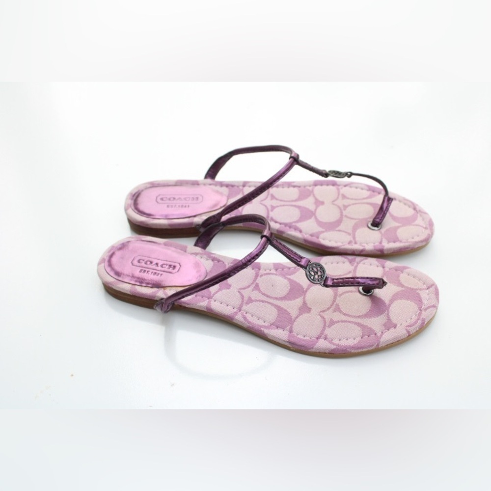 Coach signature logo sandals - Picture 3 of 12